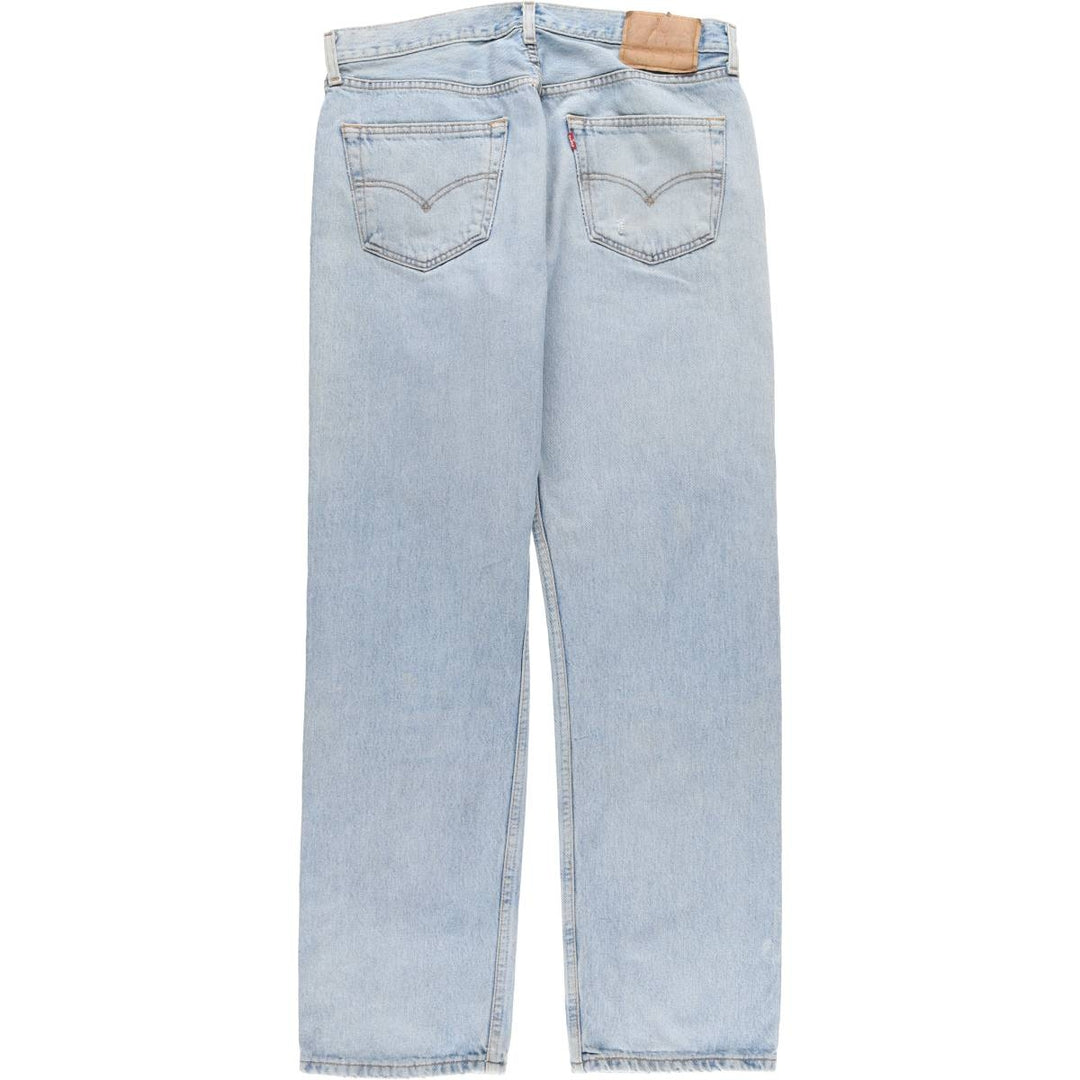 00'S Levi's 0501-0134 Straight denim pants for men, size W33 cotton blue type Vintage Second Hand