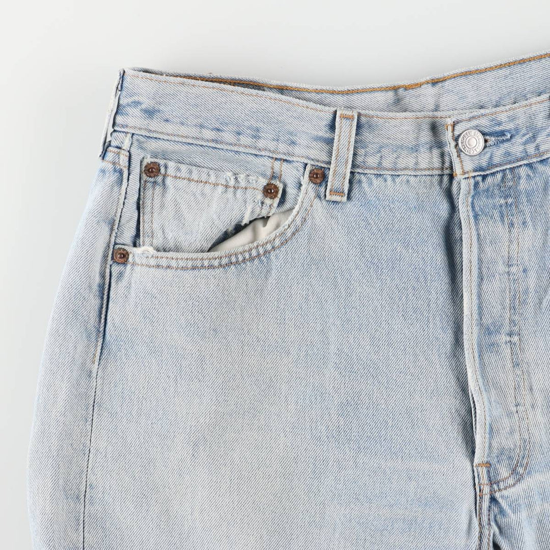 00'S Levi's 0501-0134 Straight denim pants for men, size W33 cotton blue type Vintage Second Hand
