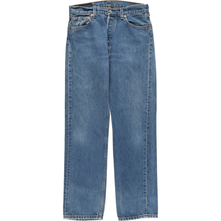 90'S Levi's 6501-0166 Straight Denim Pants, Women's, Size L (w30), Vintage cotton blue type Vintage Second Hand
