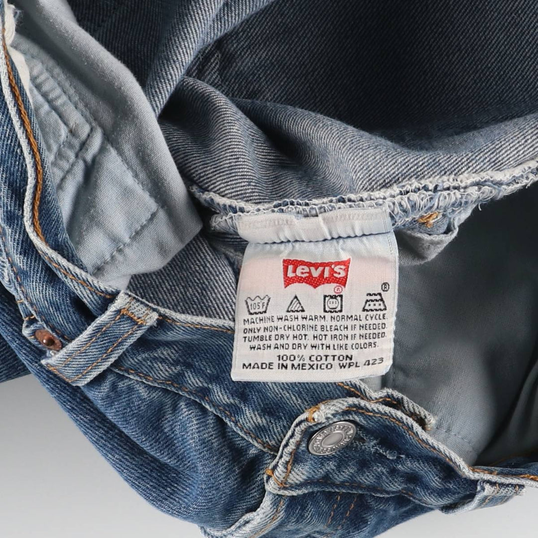 90'S Levi's 6501-0166 Straight Denim Pants, Women's, Size L (w30), Vintage cotton blue type Vintage Second Hand