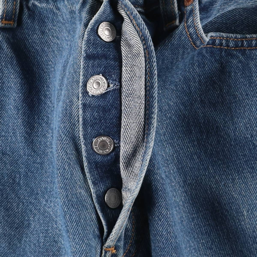 90'S Levi's 6501-0166 Straight Denim Pants, Women's, Size L (w30), Vintage cotton blue type Vintage Second Hand