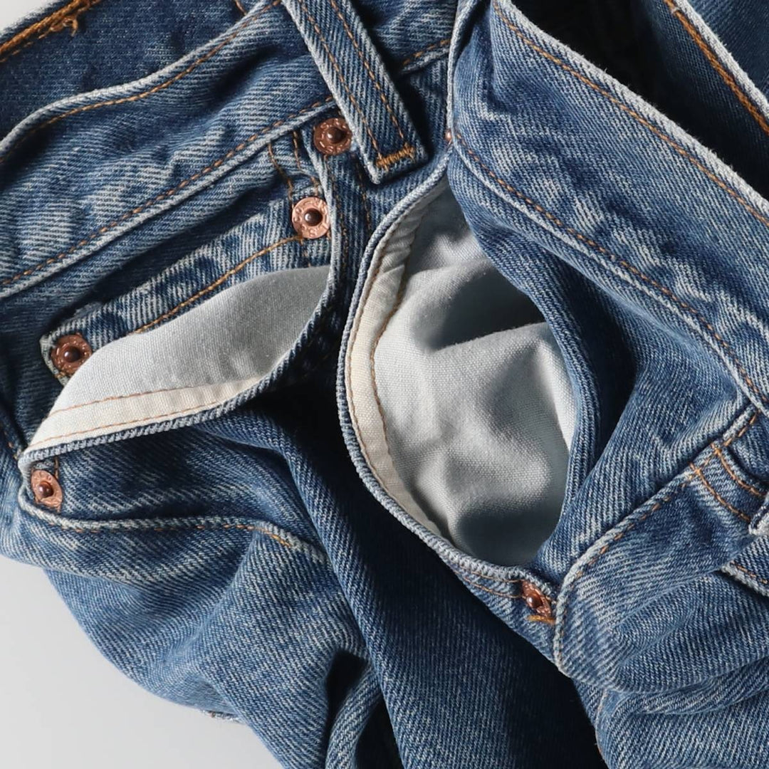 90'S Levi's 6501-0166 Straight Denim Pants, Women's, Size L (w30), Vintage cotton blue type Vintage Second Hand