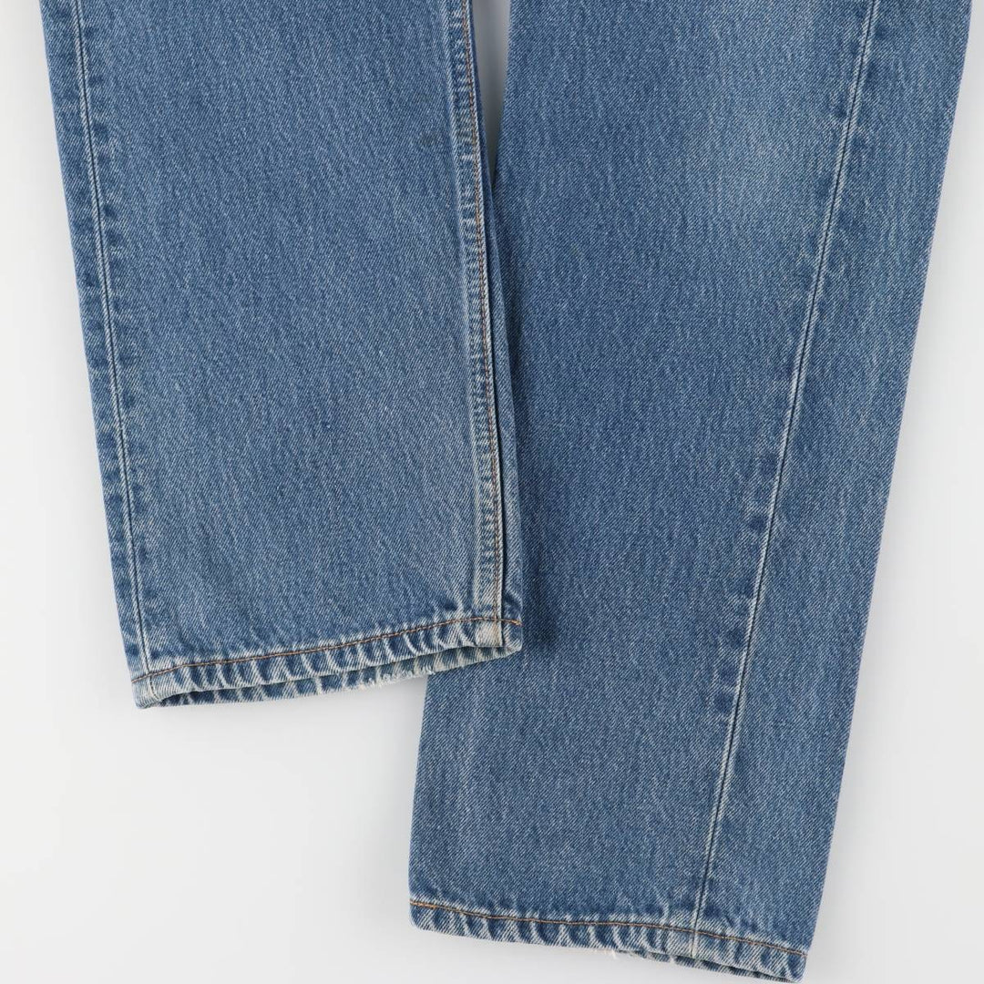 90'S Levi's 6501-0166 Straight Denim Pants, Women's, Size L (w30), Vintage cotton blue type Vintage Second Hand