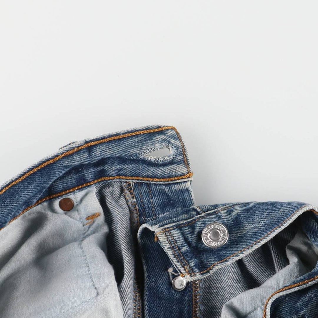 90'S Levi's 6501-0166 Straight Denim Pants, Women's, Size L (w30), Vintage cotton blue type Vintage Second Hand