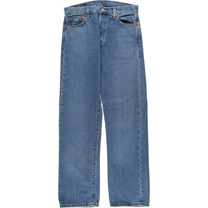 00'S Levi's 15501-0574 Straight denim pants for men, size w31 cotton blue type Vintage Second Hand