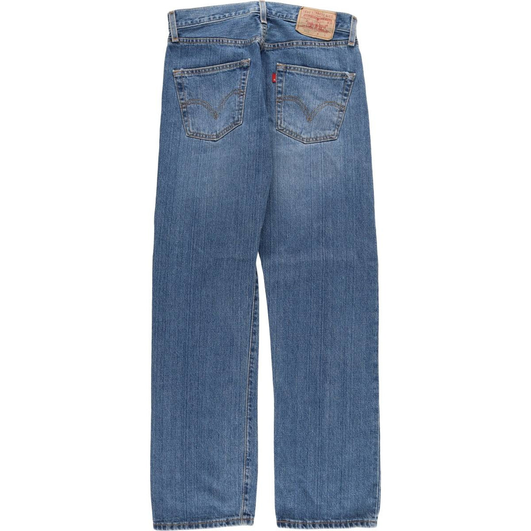 00'S Levi's 15501-0574 Straight denim pants for men, size w31 cotton blue type Vintage Second Hand