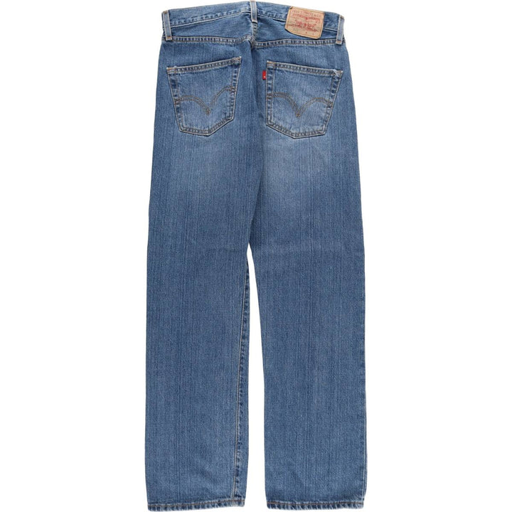 00'S Levi's 15501-0574 Straight denim pants for men, size w31 cotton blue type Vintage Second Hand