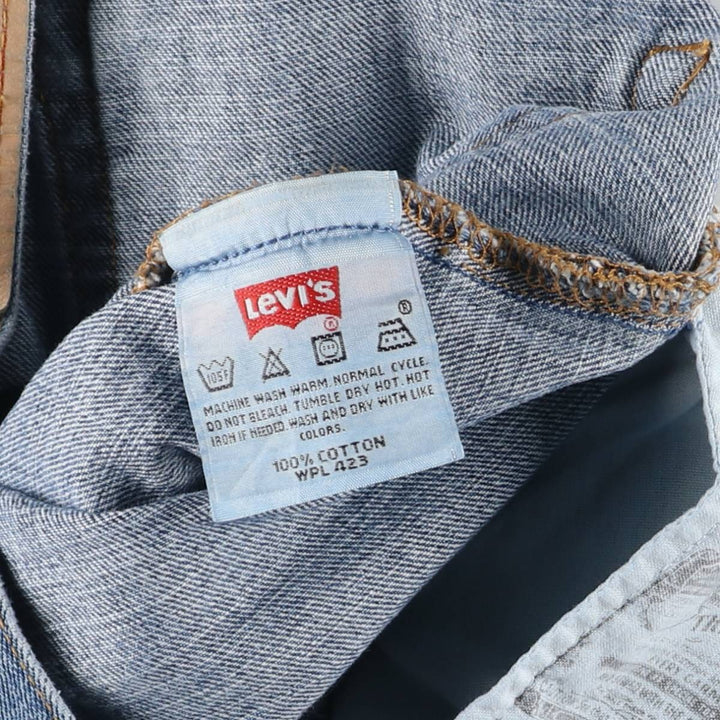 00'S Levi's 15501-0574 Straight denim pants for men, size w31 cotton blue type Vintage Second Hand