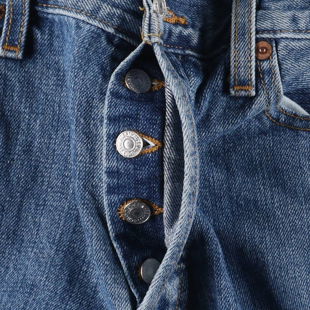00'S Levi's 15501-0574 Straight denim pants for men, size w31 cotton blue type Vintage Second Hand