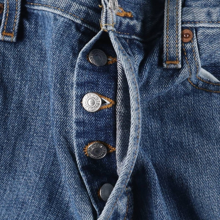 00'S Levi's 15501-0574 Straight denim pants for men, size w31 cotton blue type Vintage Second Hand