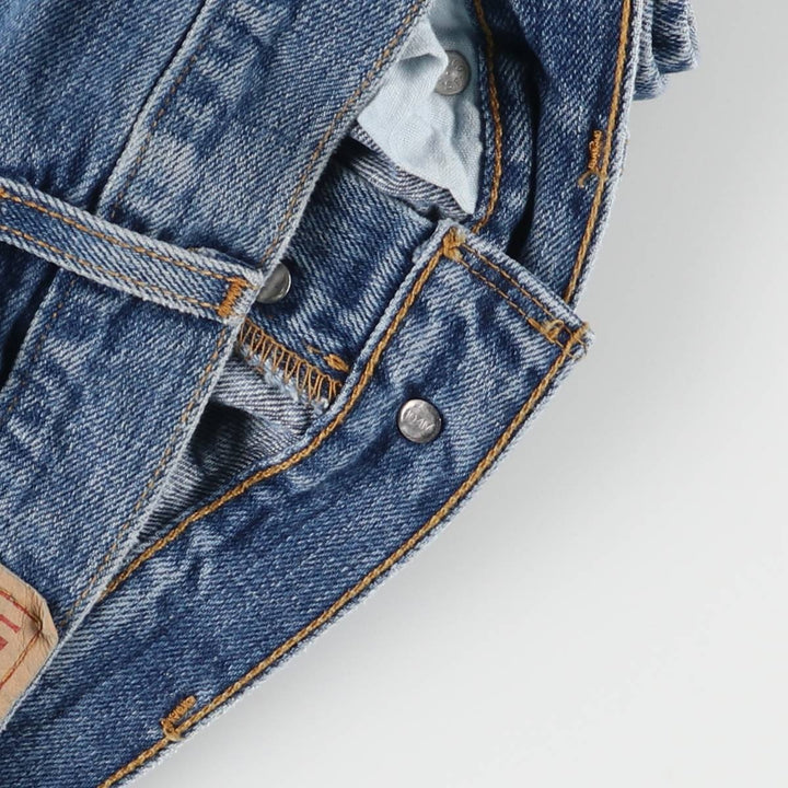 00'S Levi's 15501-0574 Straight denim pants for men, size w31 cotton blue type Vintage Second Hand