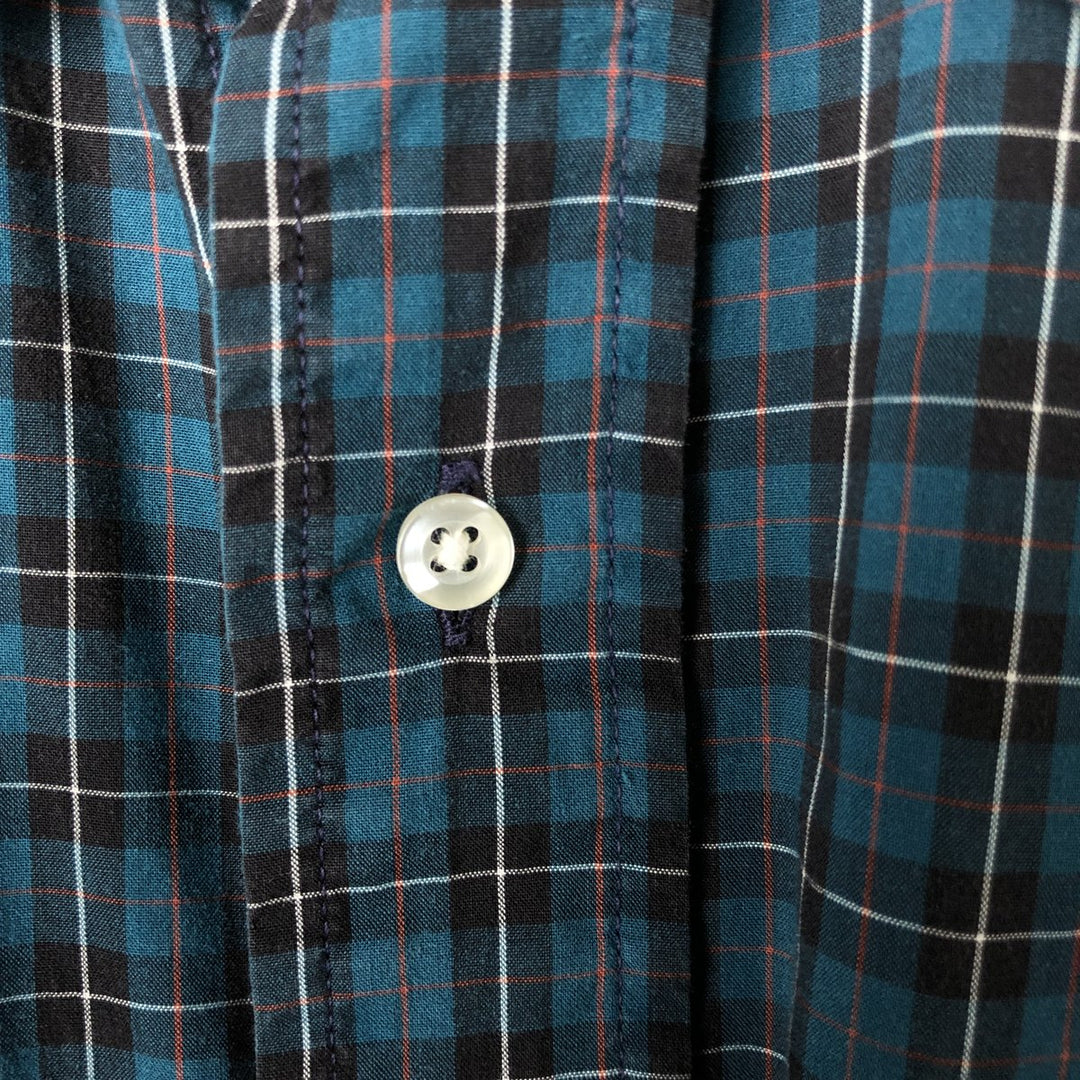 Brooks Brothers MAKERS Long Sleeve Button-Down Check Shirt Made in USA Men's M Size cotton multicolor Vintage Second Hand