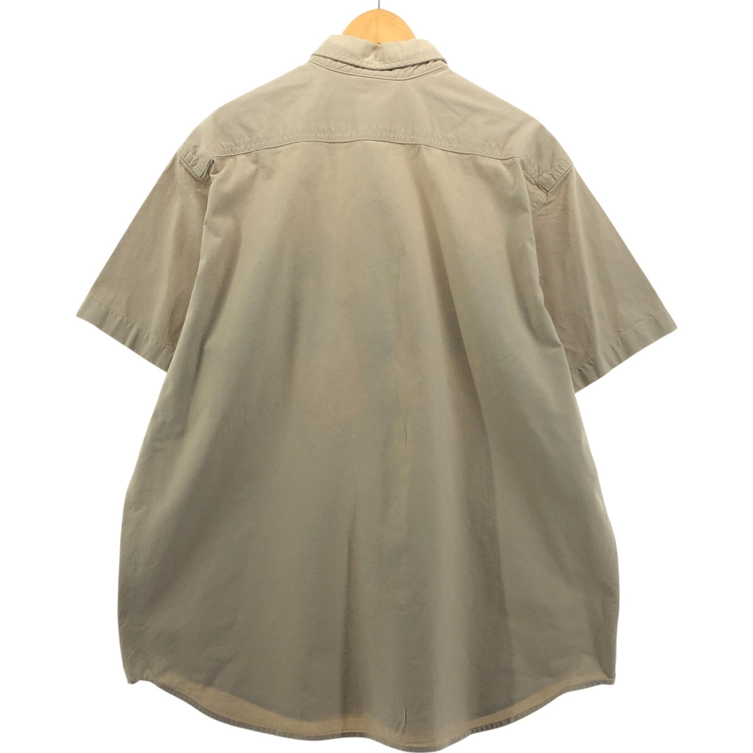Carhartt button-down short-sleeve work shirt, men's XL size unclear Beige type Vintage Second Hand