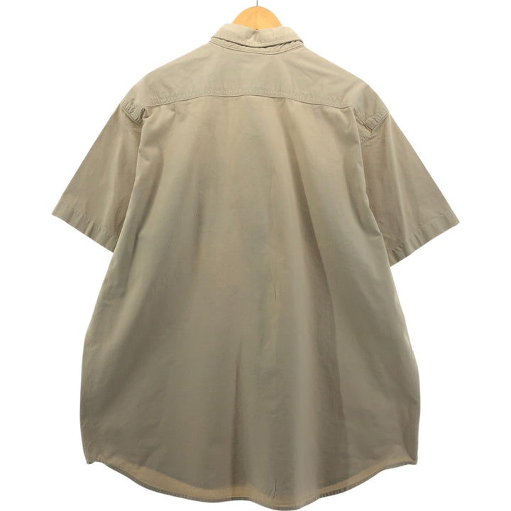 Carhartt button-down short-sleeve work shirt, men's XL size unclear Beige type Vintage Second Hand
