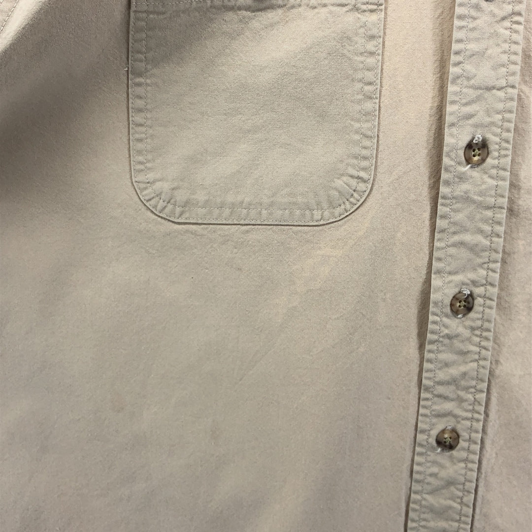 Carhartt button-down short-sleeve work shirt, men's XL size unclear Beige type Vintage Second Hand