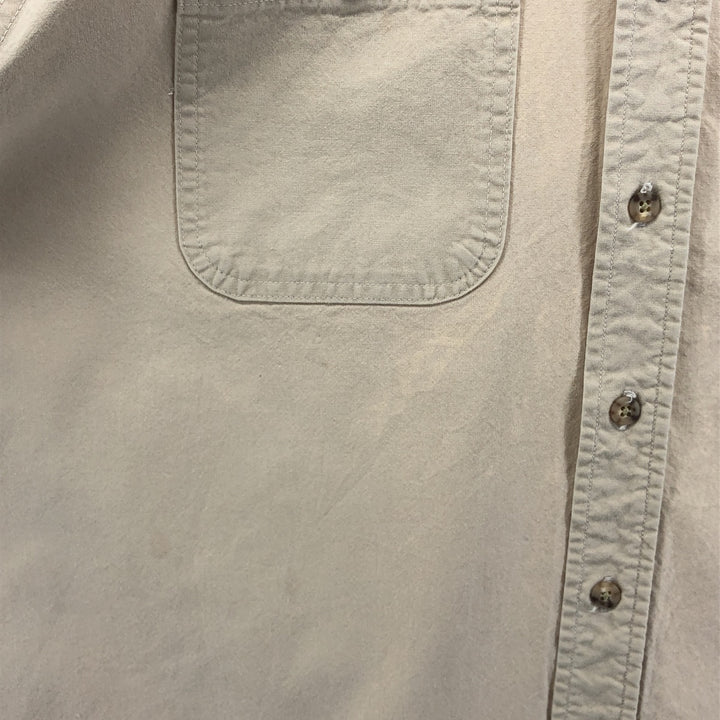 Carhartt button-down short-sleeve work shirt, men's XL size unclear Beige type Vintage Second Hand
