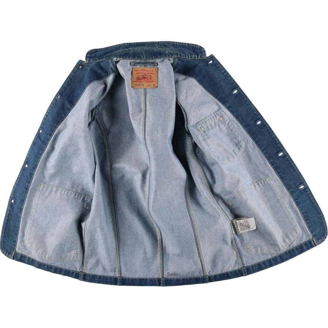 00'S Levi's 70530-0415 Euro model denim coveralls, men's size M cotton blue type Vintage Second Hand