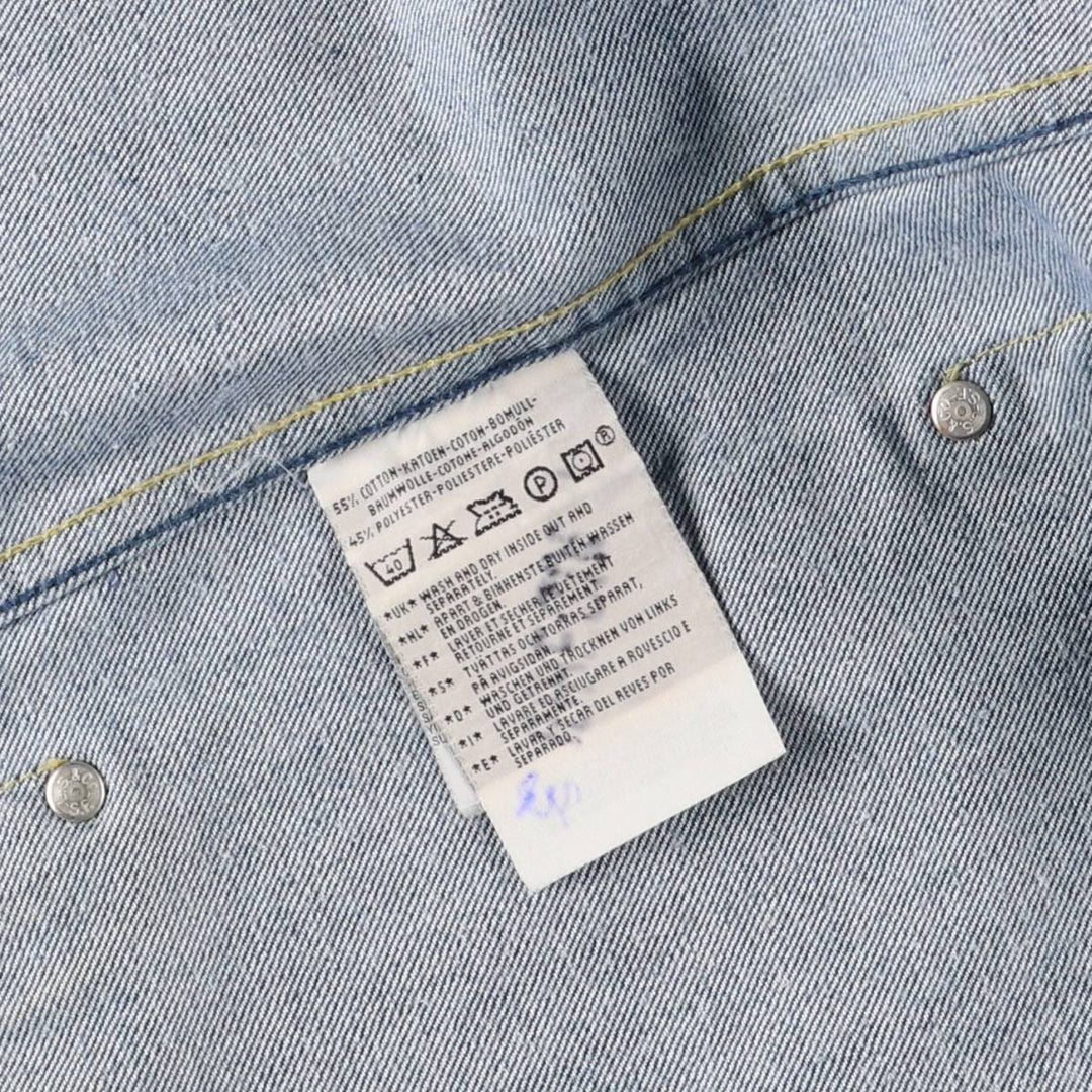 00'S Levi's 70530-0415 Euro model denim coveralls, men's size M cotton blue type Vintage Second Hand