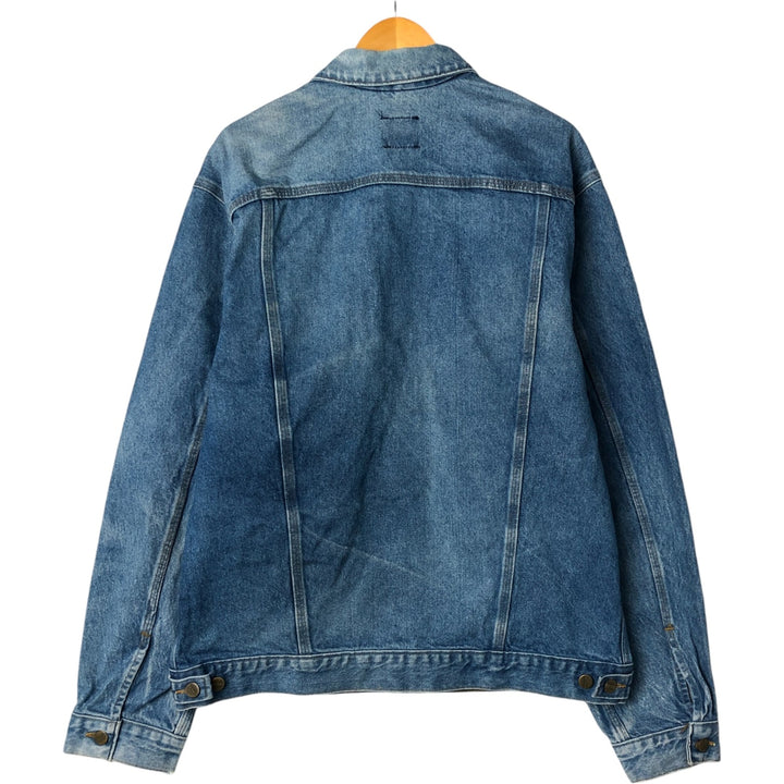 00'S Carhartt denim jacket, made in the USA, men's size L cotton blue type Vintage Second Hand