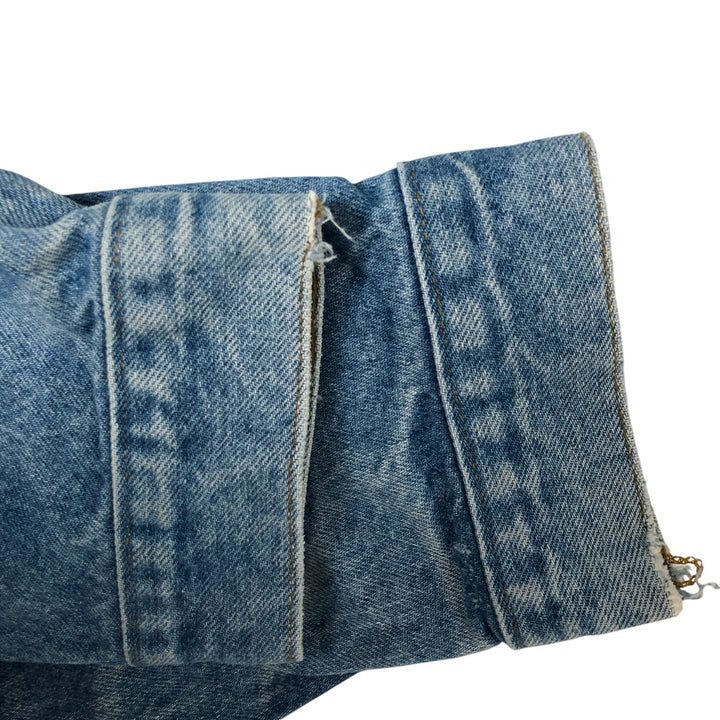 00'S Carhartt denim jacket, made in the USA, men's size L cotton blue type Vintage Second Hand