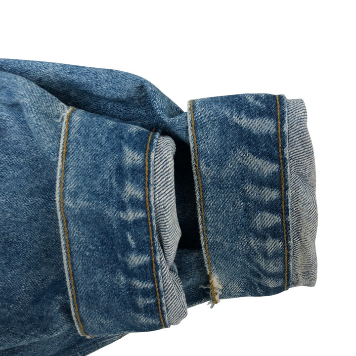 00'S Carhartt denim jacket, made in the USA, men's size L cotton blue type Vintage Second Hand