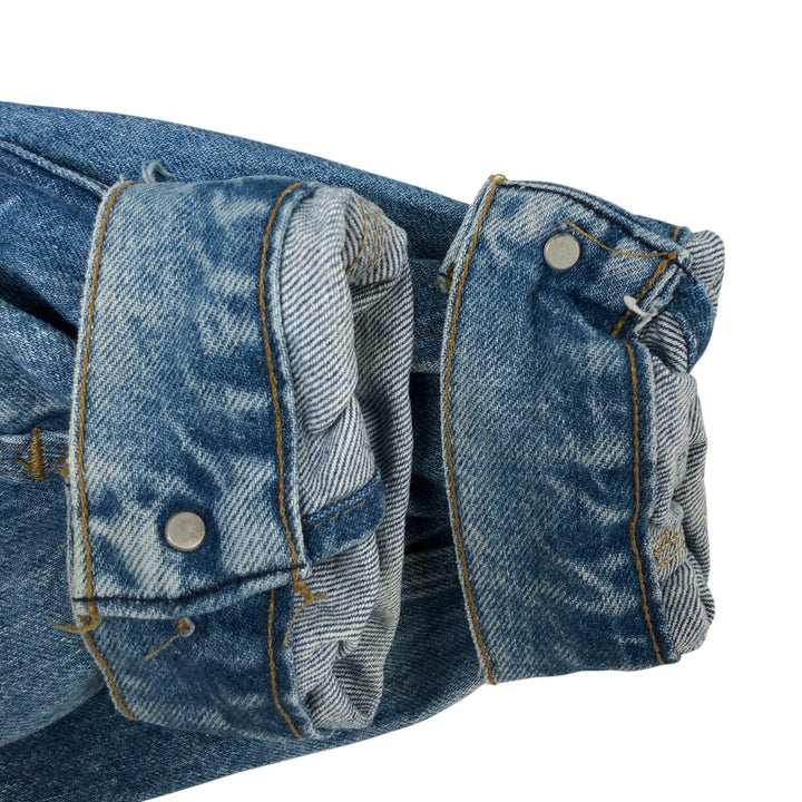 00'S Carhartt denim jacket, made in the USA, men's size L cotton blue type Vintage Second Hand