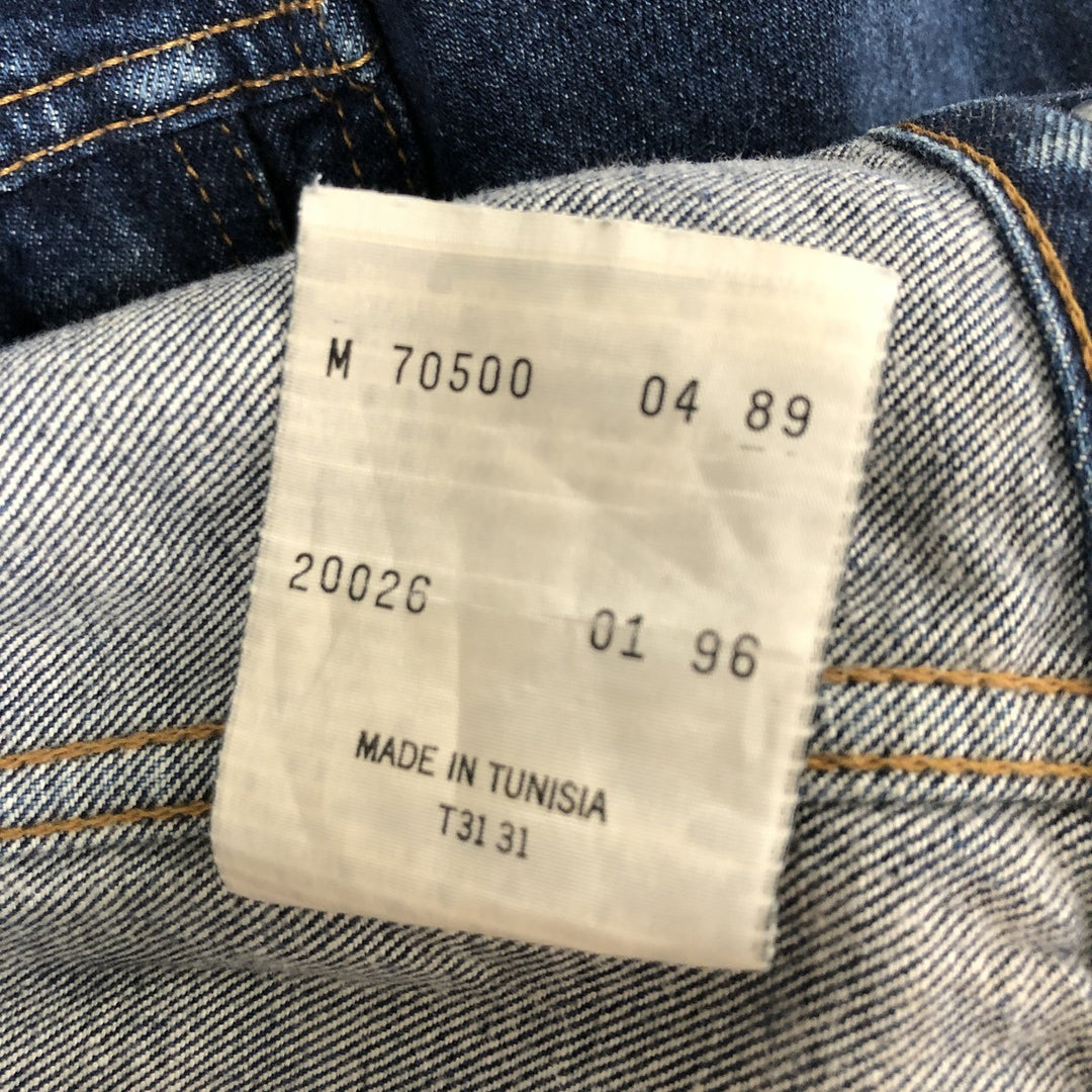 90'S Levi's 70500-0489 denim jacket, denim jacket, men's size M, vintage cotton blue type Vintage Second Hand