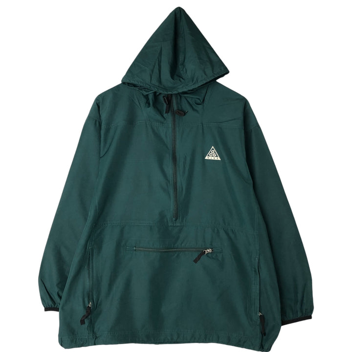 90'S Nike ACG Anorak Parka Men's M size polyester Green type dark green Vintage Second Hand