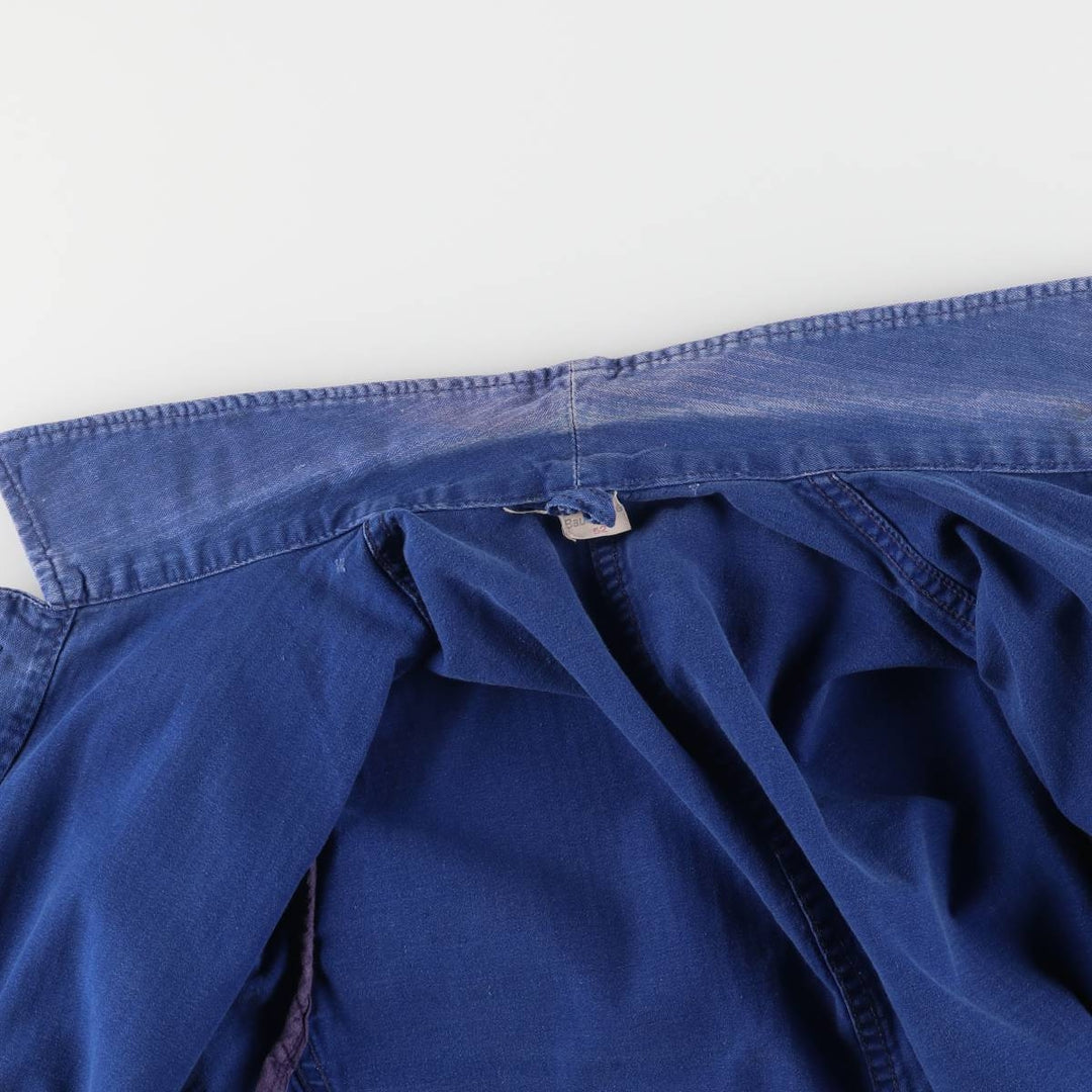 Herringbone Euro Work Coveralls Men's Size L cotton blue type Vintage Second Hand