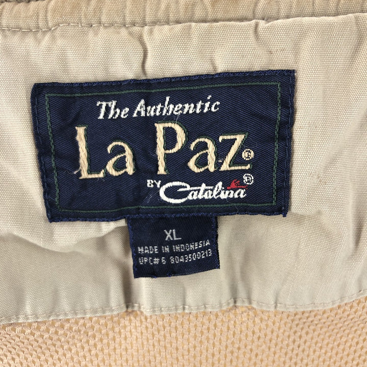 90'S Catalina La Paz Derby Jacket Cup Shoulder Jacket Men's XL Vintage cotton Beige type Vintage Second Hand