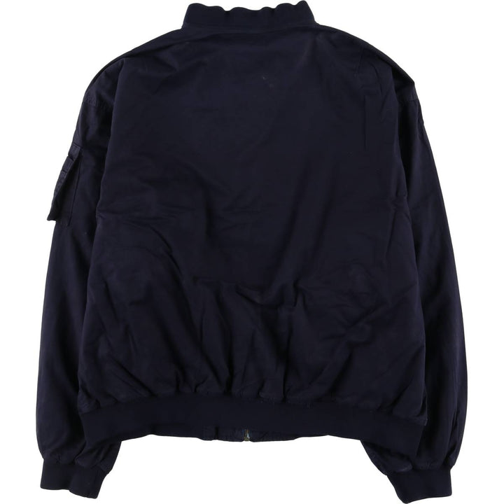 90s~00'S Timberland WEATHERGEAR Cotton Blouson Men's XL cotton navy blue type Vintage Second Hand