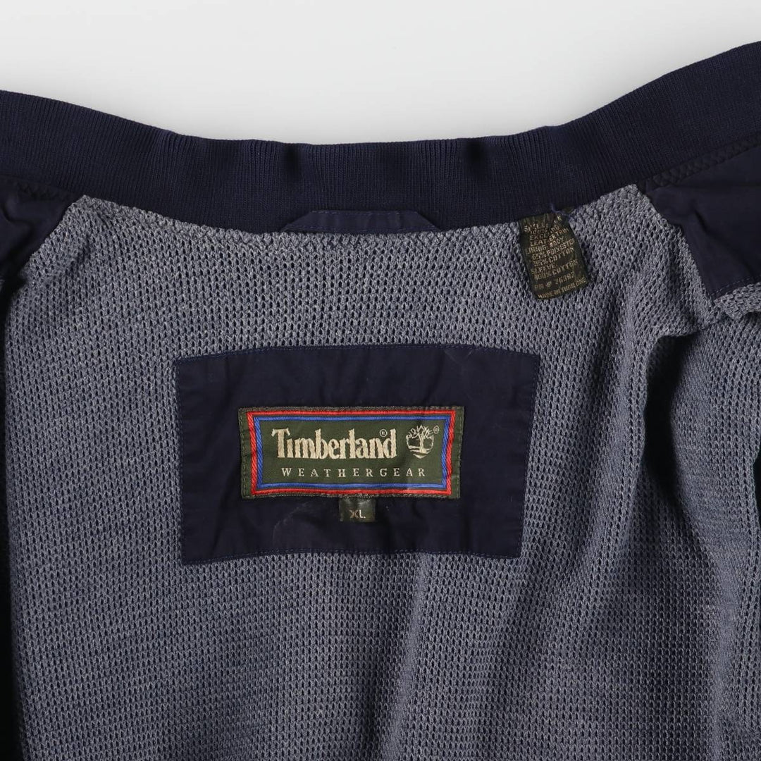 90s~00'S Timberland WEATHERGEAR Cotton Blouson Men's XL cotton navy blue type Vintage Second Hand
