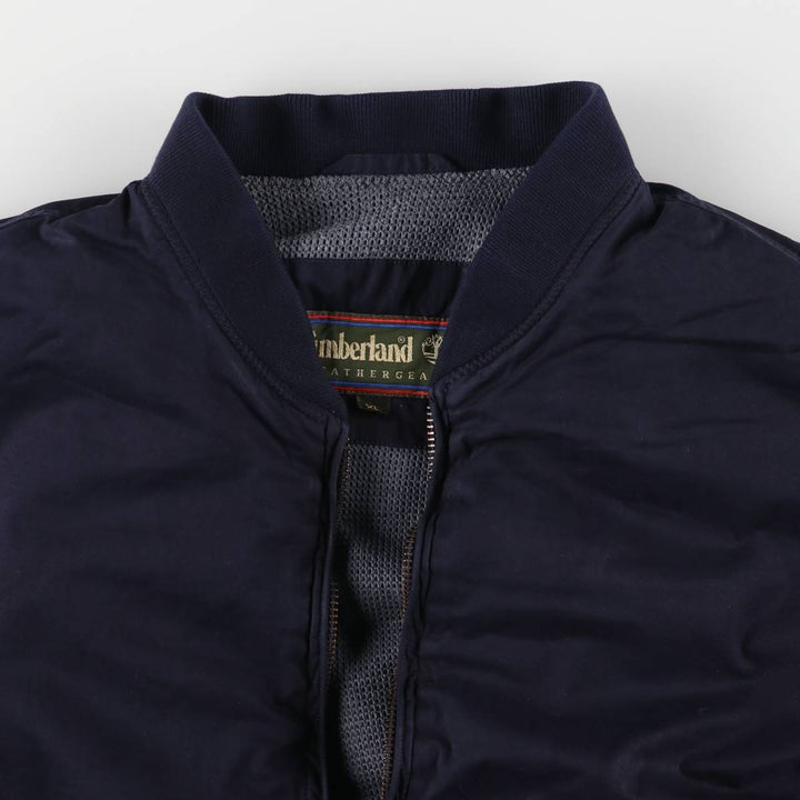 90s~00'S Timberland WEATHERGEAR Cotton Blouson Men's XL cotton navy blue type Vintage Second Hand