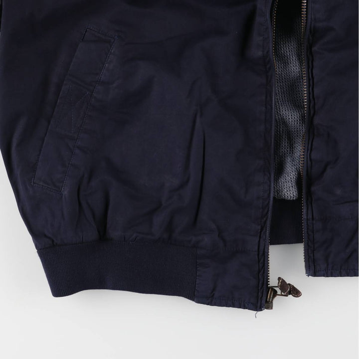 90s~00'S Timberland WEATHERGEAR Cotton Blouson Men's XL cotton navy blue type Vintage Second Hand