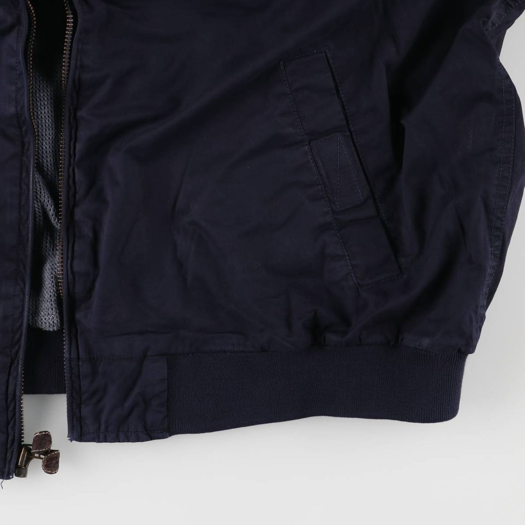 90s~00'S Timberland WEATHERGEAR Cotton Blouson Men's XL cotton navy blue type Vintage Second Hand