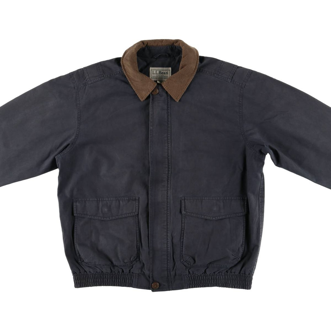 90s~00'S LLBean Cotton Jacket Men's Size L cotton Charcoal Vintage Second Hand