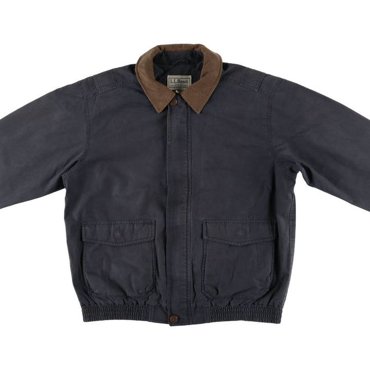90s~00'S LLBean Cotton Jacket Men's Size L cotton Charcoal Vintage Second Hand