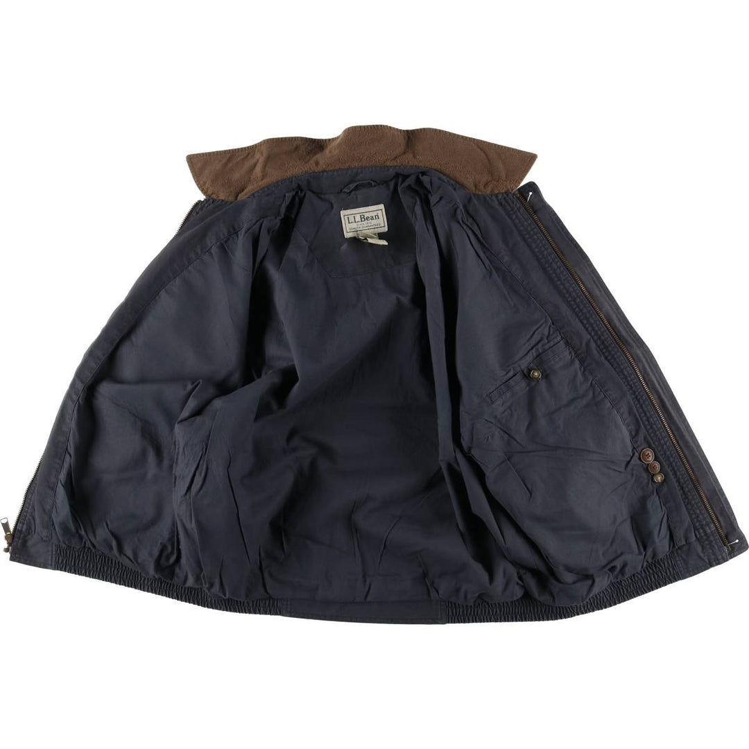 90s~00'S LLBean Cotton Jacket Men's Size L cotton Charcoal Vintage Second Hand