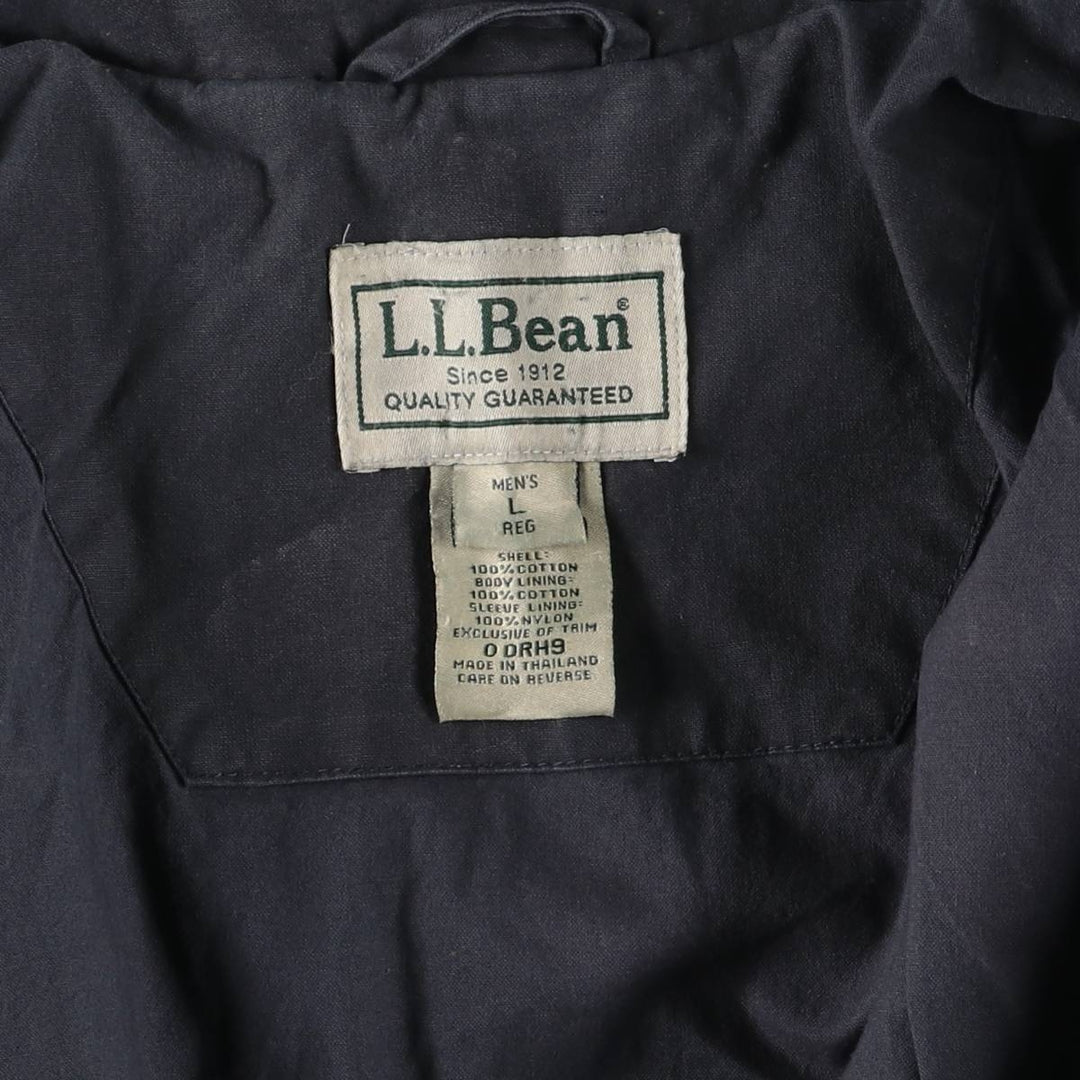 90s~00'S LLBean Cotton Jacket Men's Size L cotton Charcoal Vintage Second Hand