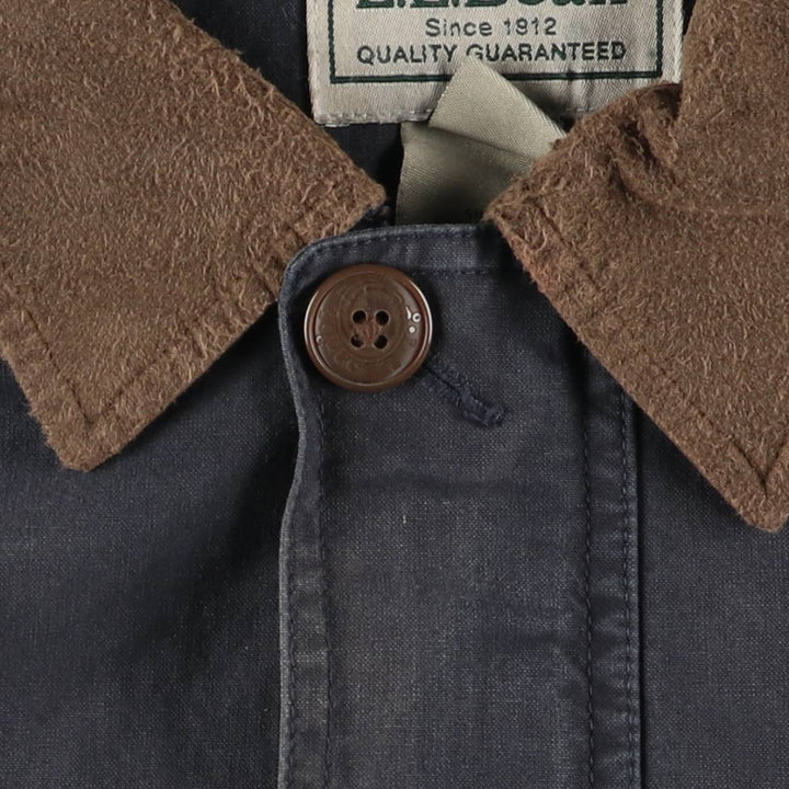 90s~00'S LLBean Cotton Jacket Men's Size L cotton Charcoal Vintage Second Hand