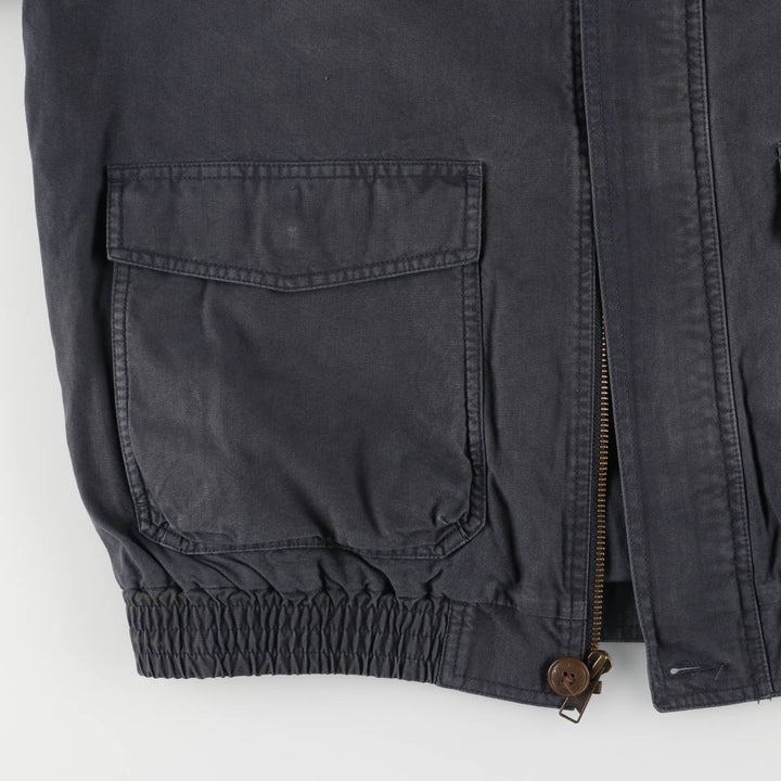 90s~00'S LLBean Cotton Jacket Men's Size L cotton Charcoal Vintage Second Hand