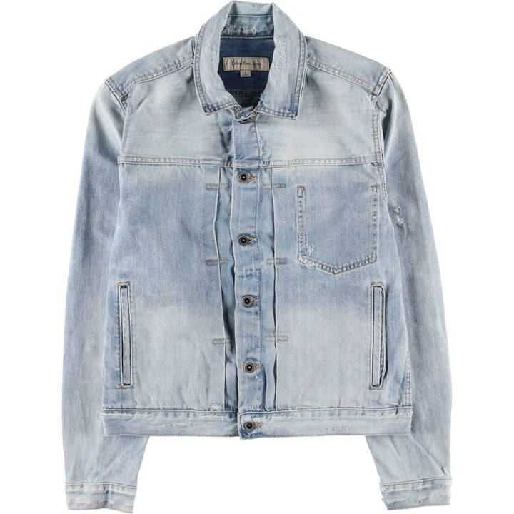 00s~ Calvin Klein JEANS denim jacket, men's size L cotton blue type Vintage Second Hand