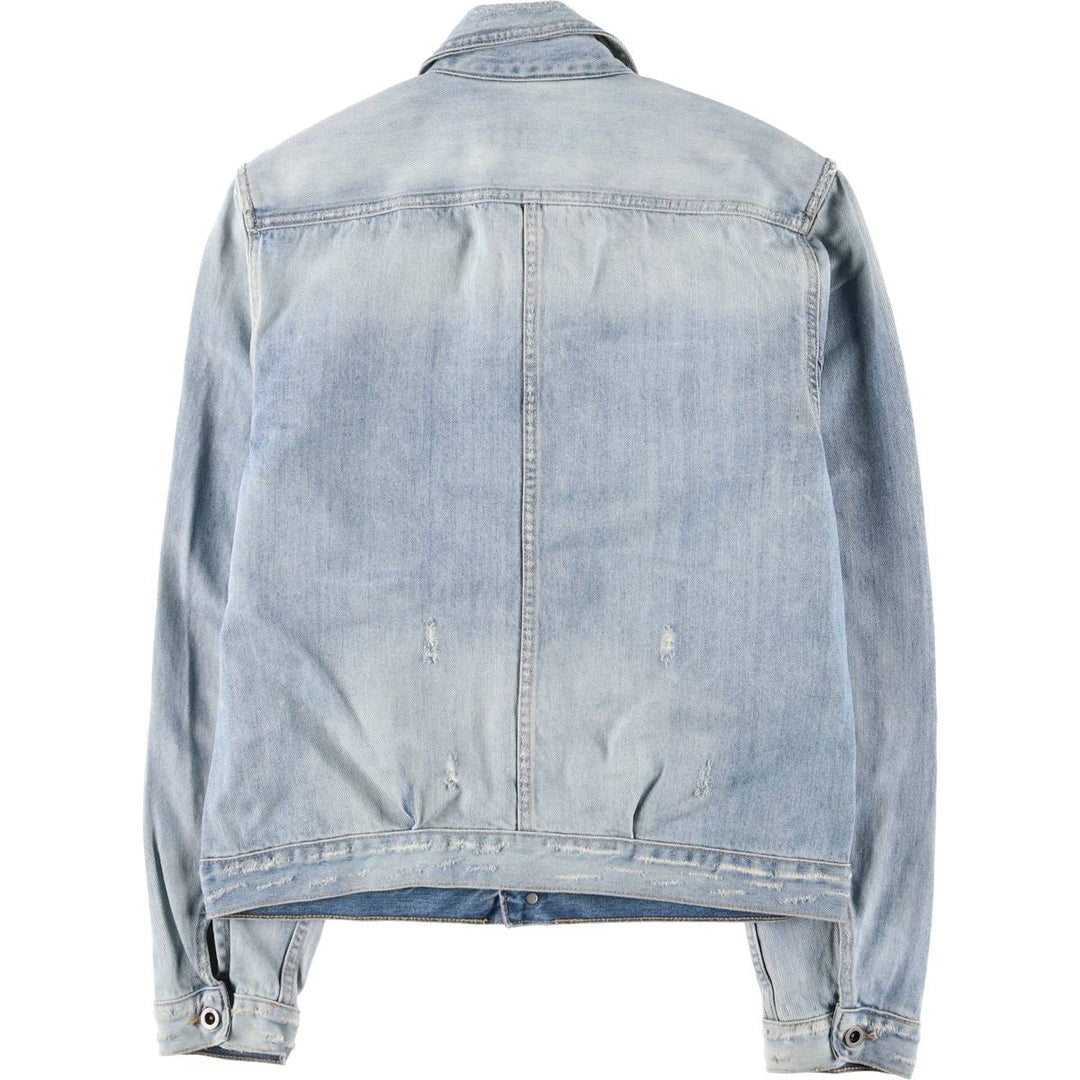 00s~ Calvin Klein JEANS denim jacket, men's size L cotton blue type Vintage Second Hand