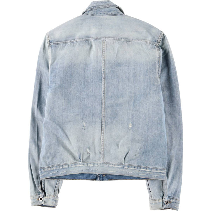 00s~ Calvin Klein JEANS denim jacket, men's size L cotton blue type Vintage Second Hand