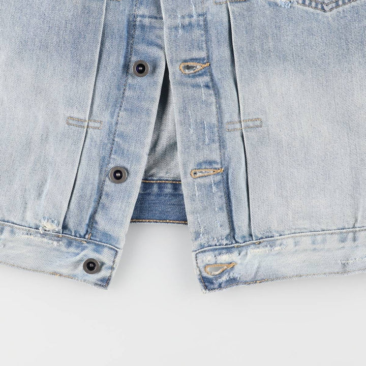 00s~ Calvin Klein JEANS denim jacket, men's size L cotton blue type Vintage Second Hand