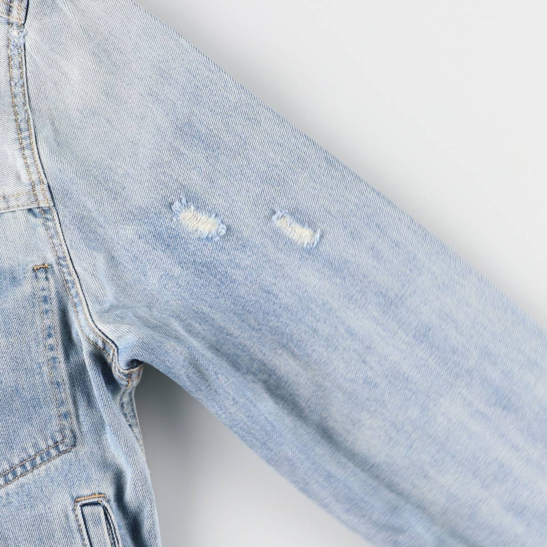 00s~ Calvin Klein JEANS denim jacket, men's size L cotton blue type Vintage Second Hand