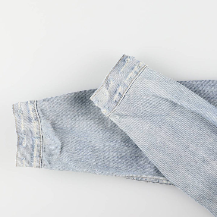 00s~ Calvin Klein JEANS denim jacket, men's size L cotton blue type Vintage Second Hand