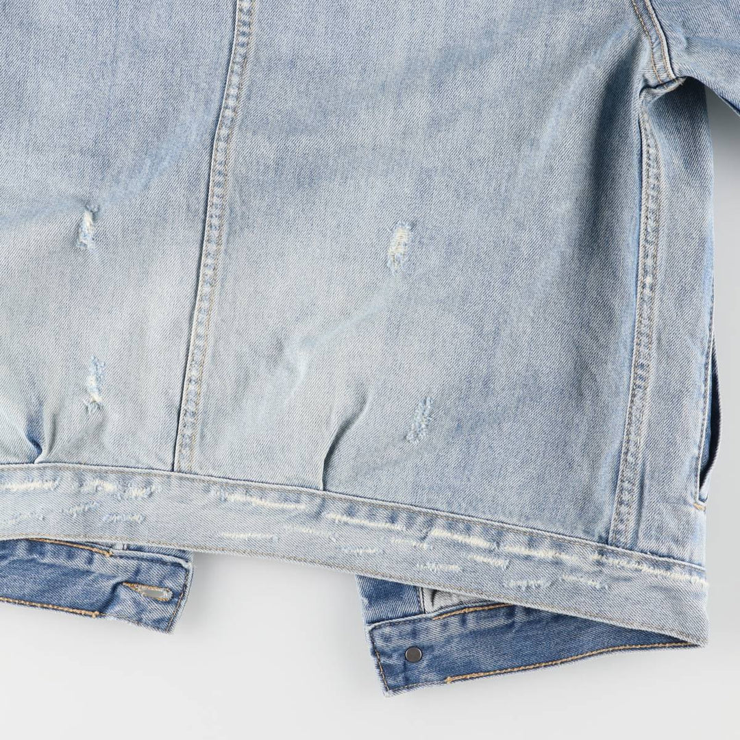 00s~ Calvin Klein JEANS denim jacket, men's size L cotton blue type Vintage Second Hand