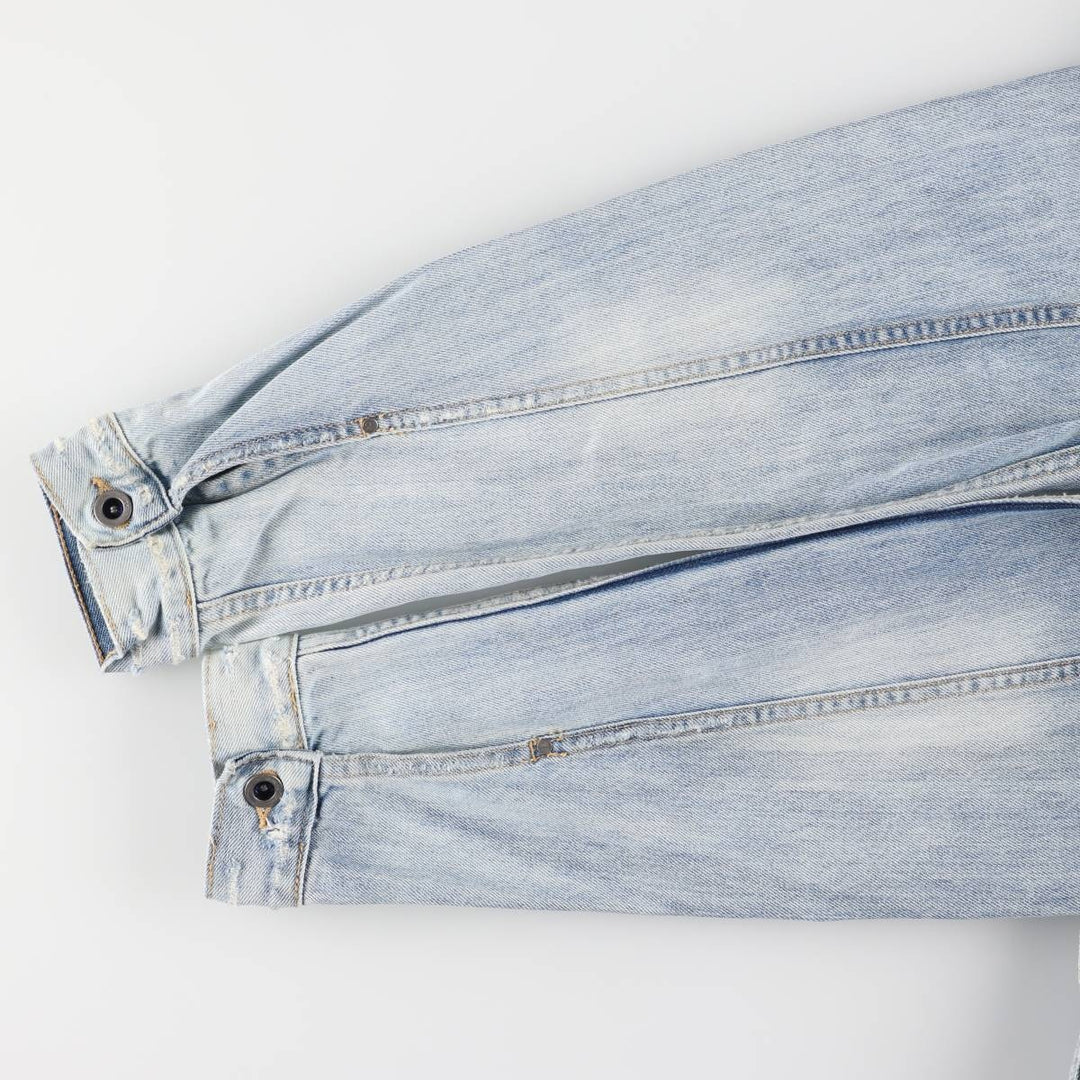 00s~ Calvin Klein JEANS denim jacket, men's size L cotton blue type Vintage Second Hand