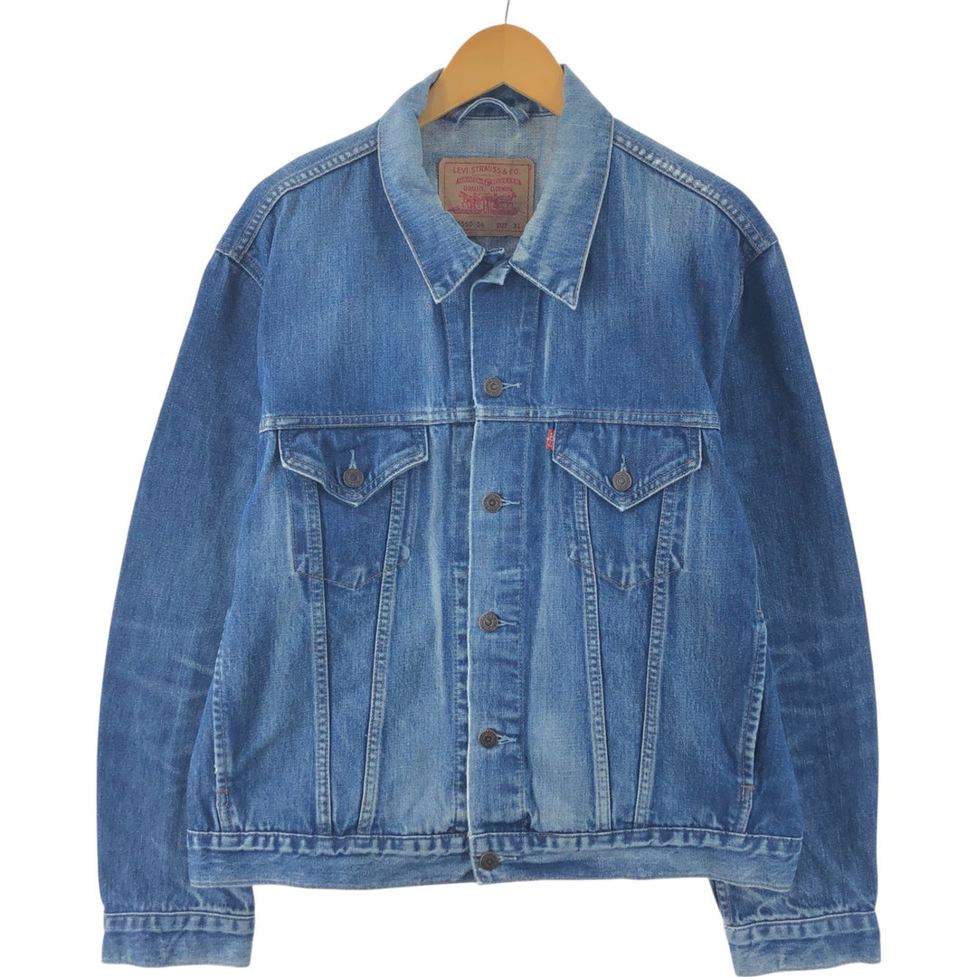 Levi's 70550-0401 Euro Model Denim Jacket, G-Jean, Men's XL Size cotton blue type Vintage Second Hand